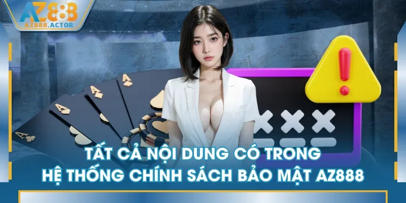 Tất cả nội dung có trong hệ thống chính sách bảo mật AZ888